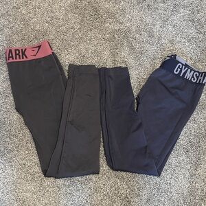 GymsharkLeggings - Dark Gray and Navy